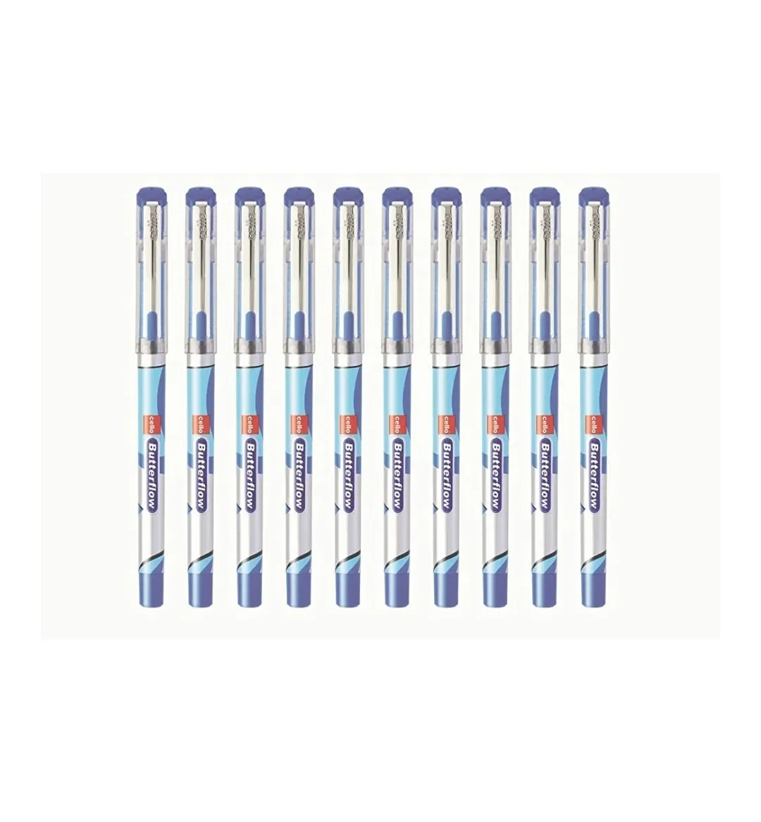 Cello Butterflow Simply Ball Pen 0.7 mm Blue Pen  Plastic Jar Pack of 25 Pen